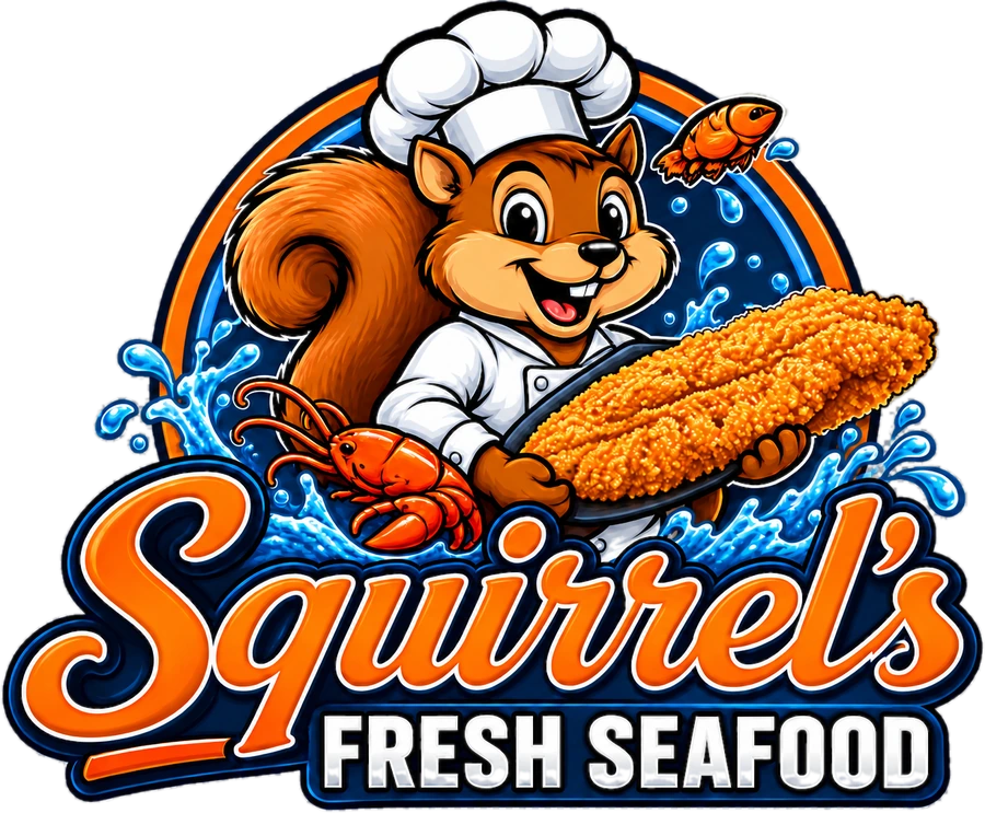 Squirrel's Fresh Seafood logo